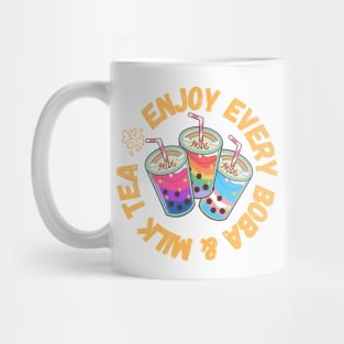 Enjoy Every Boba & Milk Tea Cute Gift for LGBTQI Foodies Mug
